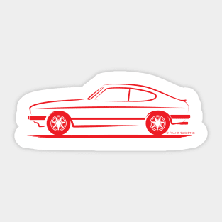 Ford Capri Red Sticker